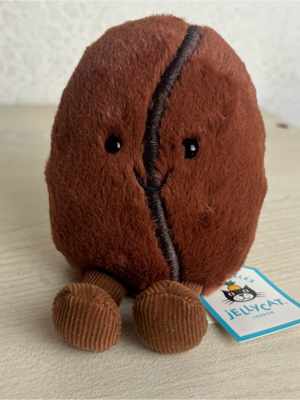 Jellycat Amuseables Coffee Bean Plush New With Tags Authentic